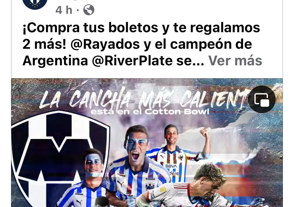 Rematan boletos para River Rayados